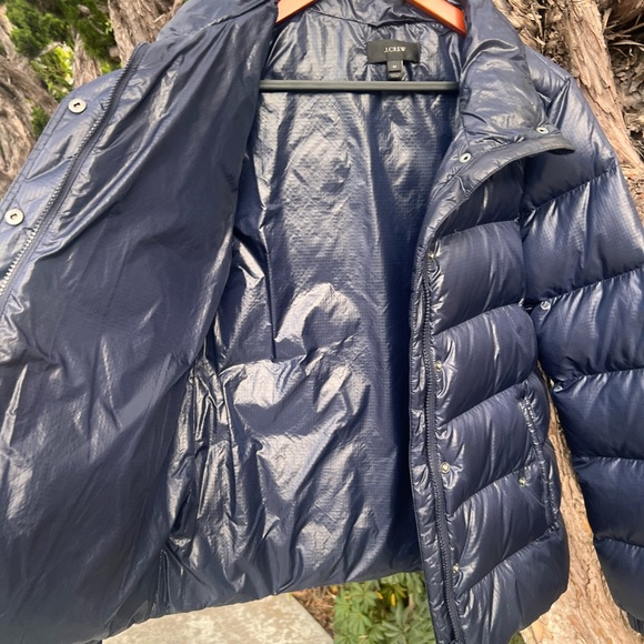 J.Crew Midnight Blue Vintage puffer Jacket - Picture 3 of 7